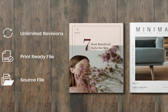 design modern lookbook, product catalog, brochure, portfolio