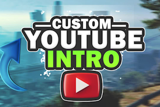 create youtube intro and outro, logo animation, or trailer