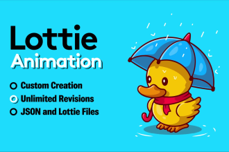 create json lottie animation for your website and app