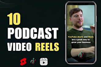 make podcast video clips for shorts