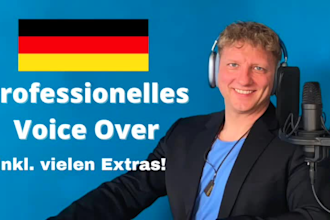 produce a male german voice over in a charming voice