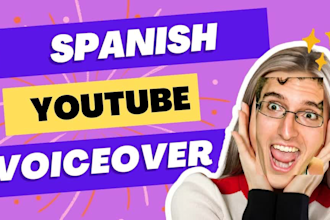 record youtube latin american voice over