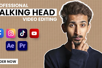 do talking head video editing or talking head youtube video editing