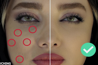 retouch face on video