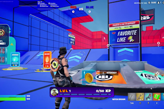 create a red vs blue fortnite map using uefn