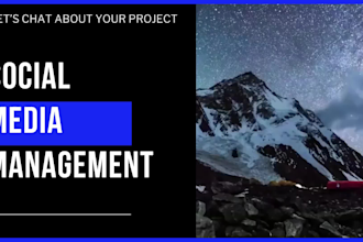 be your social media manager for posts, setup, and management