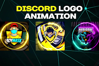 make eye catchy discord logo animation, gif animation for your sever