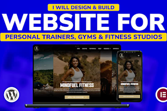 build a fitness website for personal trainers