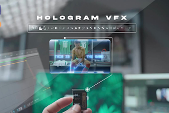 add sci fi hologram vfx to your project