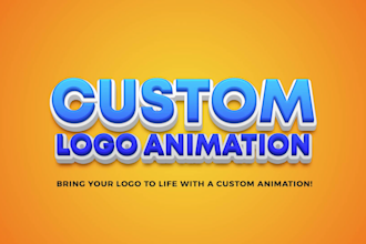 create a after effects custom logo animation for your brand