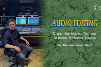 edit, clean, repair, enhance your audio file