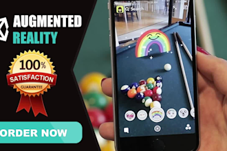 develop augmented reality ar apps in unity using webar, arkit, arcore, or opencv