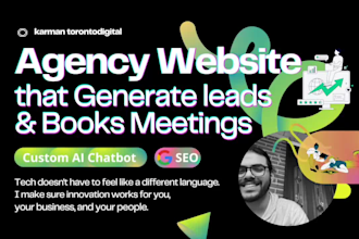 create agency website with ai chatbot for business, mortgage broker, consultant