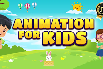 create kids learning animation video and get 1 video free