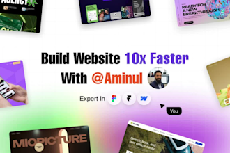 convert figma to webflow, develop website  webflow , saas webflow website design