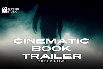 create an epic cinematic book trailer promo for you