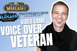 be your professional voice actor for video games, radio dramas or trailers