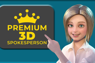 create a premium 3d animated spokesperson for your explainer video