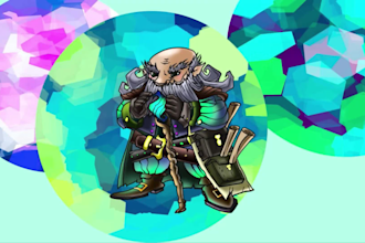 draw dnd character art illustration or game character art