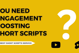 write a short, engaging and entertaining youtube scripts
