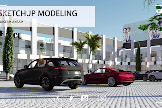 do sketchup 3d model and realistic renders