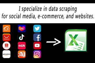 professional data extraction,web scraping services for amazon,lazada,shopee etc