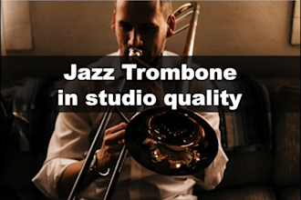record jazz trombone in studio quality