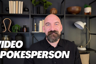 create a male ugc spokesperson video for facebook, instagram or your website