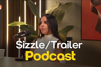 edit podcast trailer, teaser, sizzle reel, intro, and outro