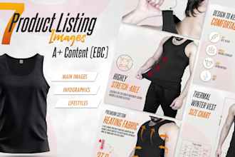 design amazon product listing images, infographics