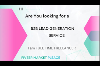 highly targeted b2b lead generation and email list building