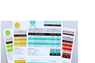 design auto calculated invoice in excel