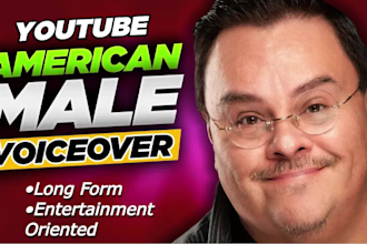 record a male american narration for your youtube video