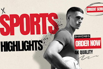 do sports editing highlights video for youtube and instagram