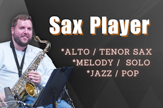 be your jazzy saxophone player