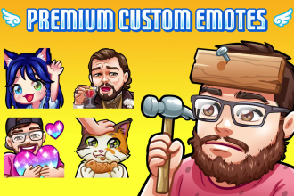 design high quality custom twitch emotes