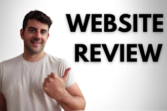 review your website and give feedback for improvement