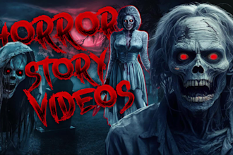 do horror , scary and creepy story  video editing