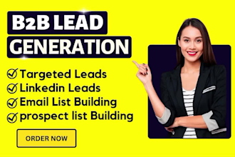 do b2b lead generation, prospect list and email list building