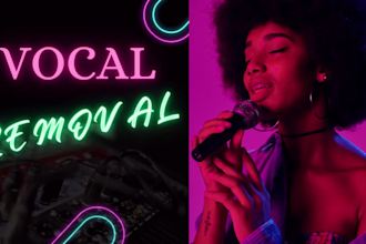 remove the vocals from your song, you can use it as karaoke