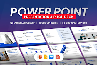design a professional PPT powerpoint and investor pitch deck