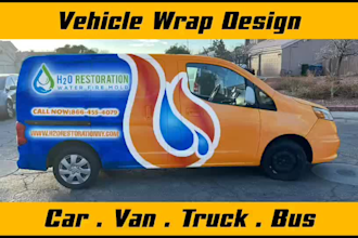 design professional vehicle car van truck wraps with 3d mockup