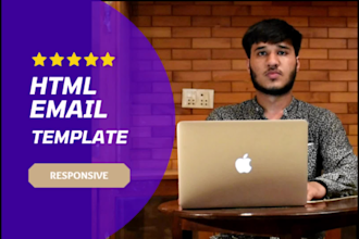 design a responsive HTML email template or newsletter