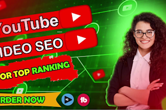 optimize your youtube channel and rank your videos with SEO