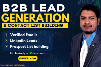 do b2b lead generation and contact list building for any industry