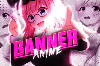 create a beautiful anime banner