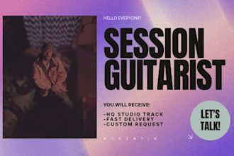 your session guitarist for rock or pop