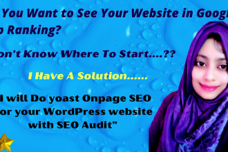 do yoast onpage SEO for your wordpress site with depth audit