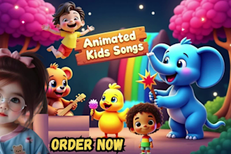 makes automation kids learning videos, 2d 3d animation for kids, nursery rhymes,