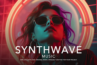 create professional synthwave cyberpunk and 80s music
